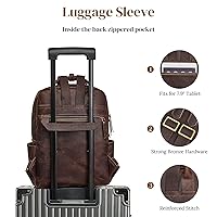 Amazon.com: S-ZONE Vintage Genuine Leather Backpack Purse